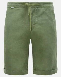 Herren - Leinen-Bermudas 'Linen Bermuda' grün