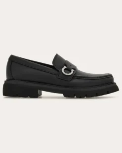 Herren Loafer mit Gancini-Ornament Schwarz Größe