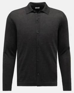 Herren - Merino Cardigan dunkelbraun