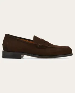 Herren Penny-Loafer in Tramezza-Machart Braun Größe