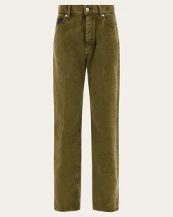 Herren 5-Pocket-Jeans Grün