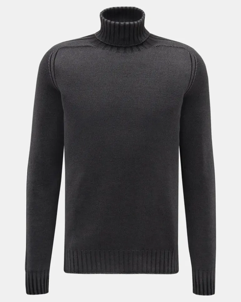 Herren - Rollkragenpullover 'Foggy Turtle' anthrazit