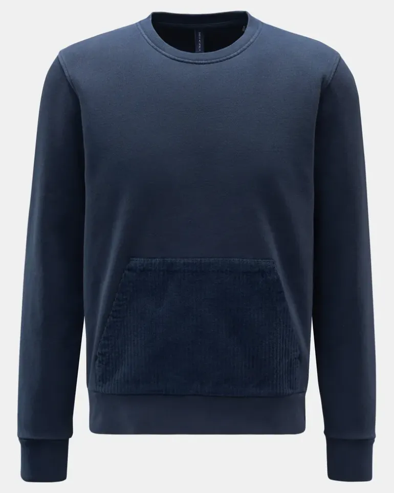 Herren - Rundhals-Sweatshirt 'Cord Crew' dunkelblau
