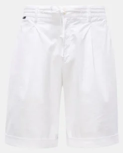 Herren - Seersucker-Bermudas weiß