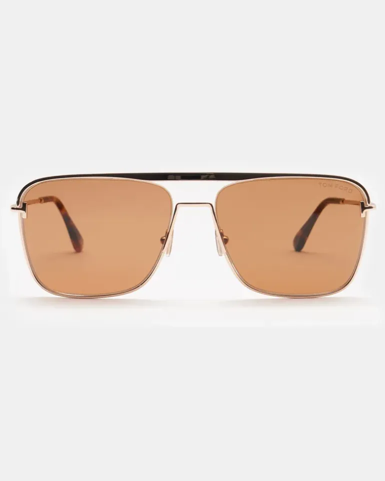 Herren - Sonnenbrille 'Nolan' gold/braun