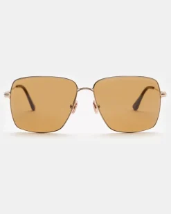 Herren - Sonnenbrille 'Pierre' gold/hellbraun