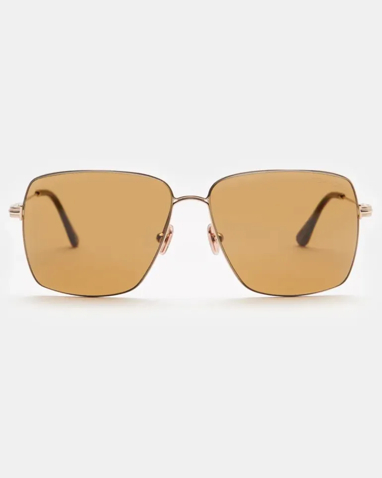 Herren - Sonnenbrille 'Pierre' gold/hellbraun