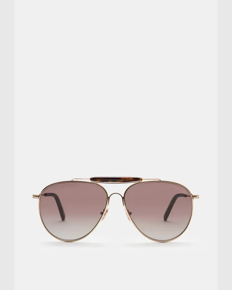 Herren - Sonnenbrille 'Rafael' gold/braun