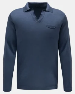 Herren - Strickpolo 'Foggy' graublau