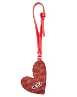 Herzanhänger mit Logo aus Metall - Charms und Schlüsselanhänger - Damen - Rot