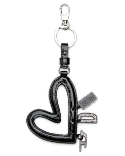 Herzförmiger Anhänger mit glänzendem Finish - Charms und Schlüsselanhänger - Damen - Schwarz