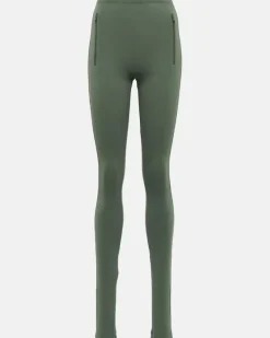 High-Rise Leggings Side Split GrüN