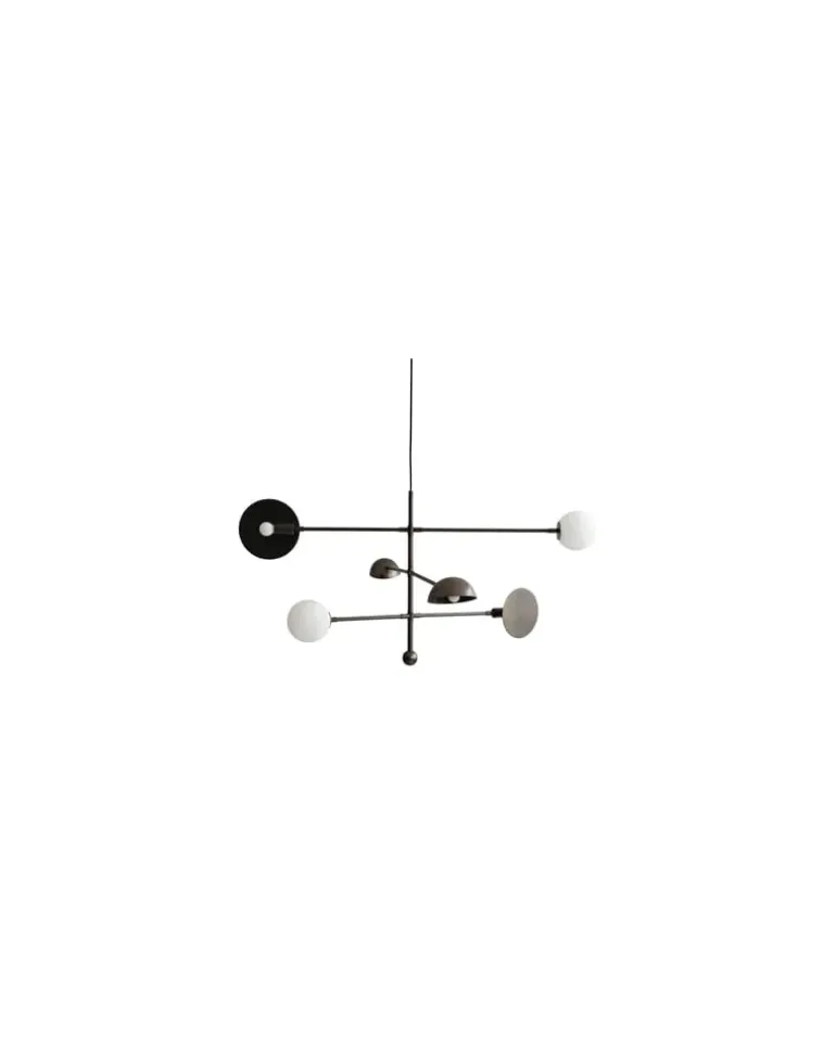 Hängelampe Sahn - Braun - Opalglas - Designer Tommy Hyldahl