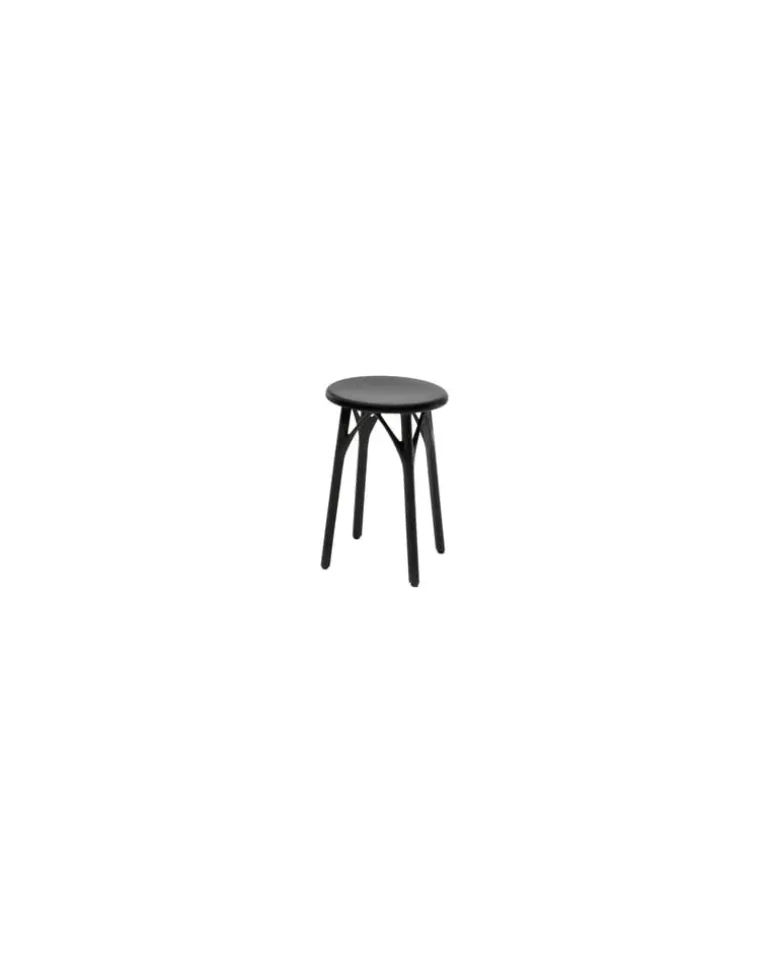 Hocker A. I - Schwarz - Recyceltes thermoplast. Technopolymer - Designer Philippe Starck