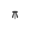 Hocker i Maestri - Schwarz - Getöntes Eichenholz - Designer Charlotte Perriand