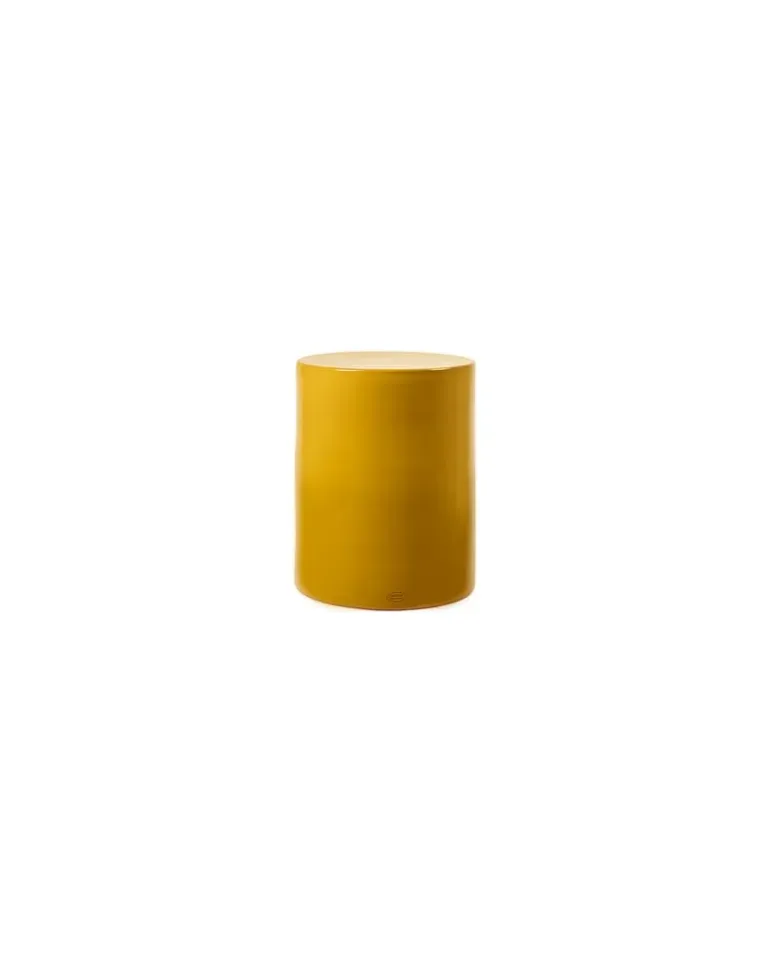 Hocker Pawn - Gelb - emailliertes Terrakotta - Designer Marie Michielssen