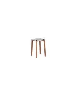 Hocker Poêle Collection - Metall - Hochglanzpolierter Edelstahl - Designer Philippe Starck