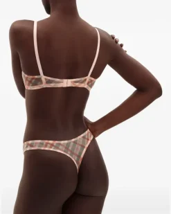 Honor Tanga mit Karomuster - Nude