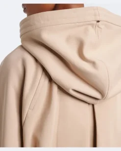 Hoodie aus Baumwoll-Jersey Beige
