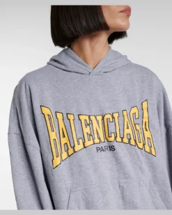 Hoodie aus Baumwolljersey Grau