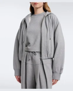Hoodie aus Baumwoll-Jersey Grau