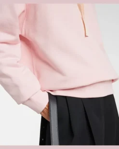 Hoodie aus Baumwoll-Jersey Rosa