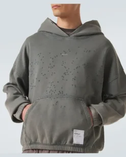Hoodie MothTech™ aus Baumwolle Grau