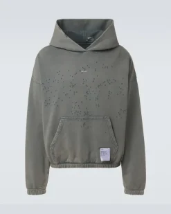 Hoodie MothTech™ aus Baumwolle Grau