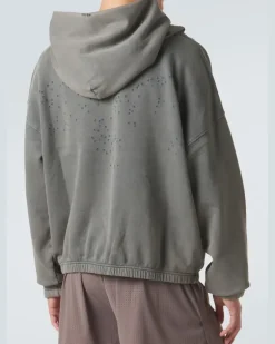 Hoodie MothTech™ aus Baumwolle Grau