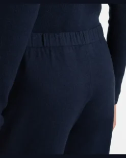 Hose Aina aus Baumwolle und Kaschmir Blau