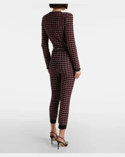 Hose aus Tweed Schwarz