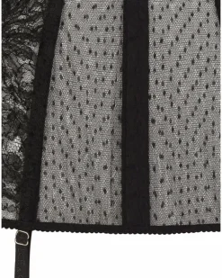 Hosenträger mit Spitze - Schwarz
