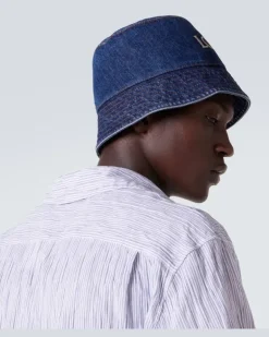 Hut aus Denim Blau