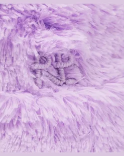 Hut aus Teddyfleece Violett