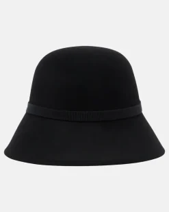 Hut aus Wolle Schwarz