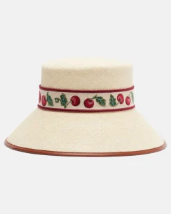 Hut Cherryfic aus Stroh Beige