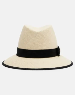 Hut VLogo aus Stroh Beige