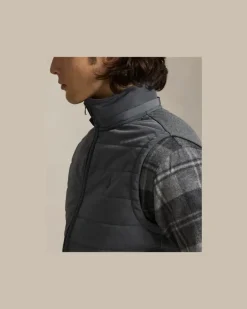 Hybrid-Weste mit Kapuze Grey