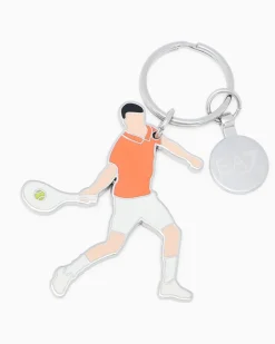 Internazionali BNL d’Italia Schlüsselanhänger in Form eines Tennisspielers Orange