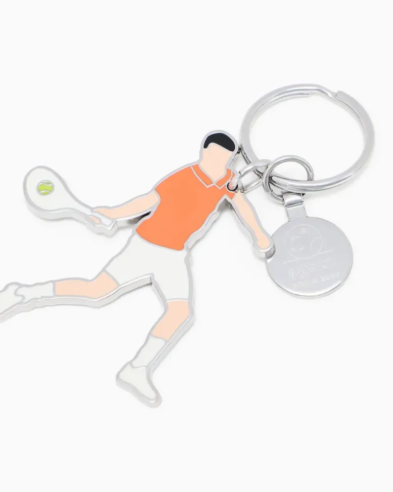 Internazionali BNL d’Italia Schlüsselanhänger in Form eines Tennisspielers Orange