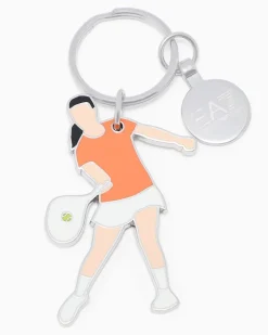 Internazionali BNL d’Italia Schlüsselanhänger in Form eines Tennisspielers Orange
