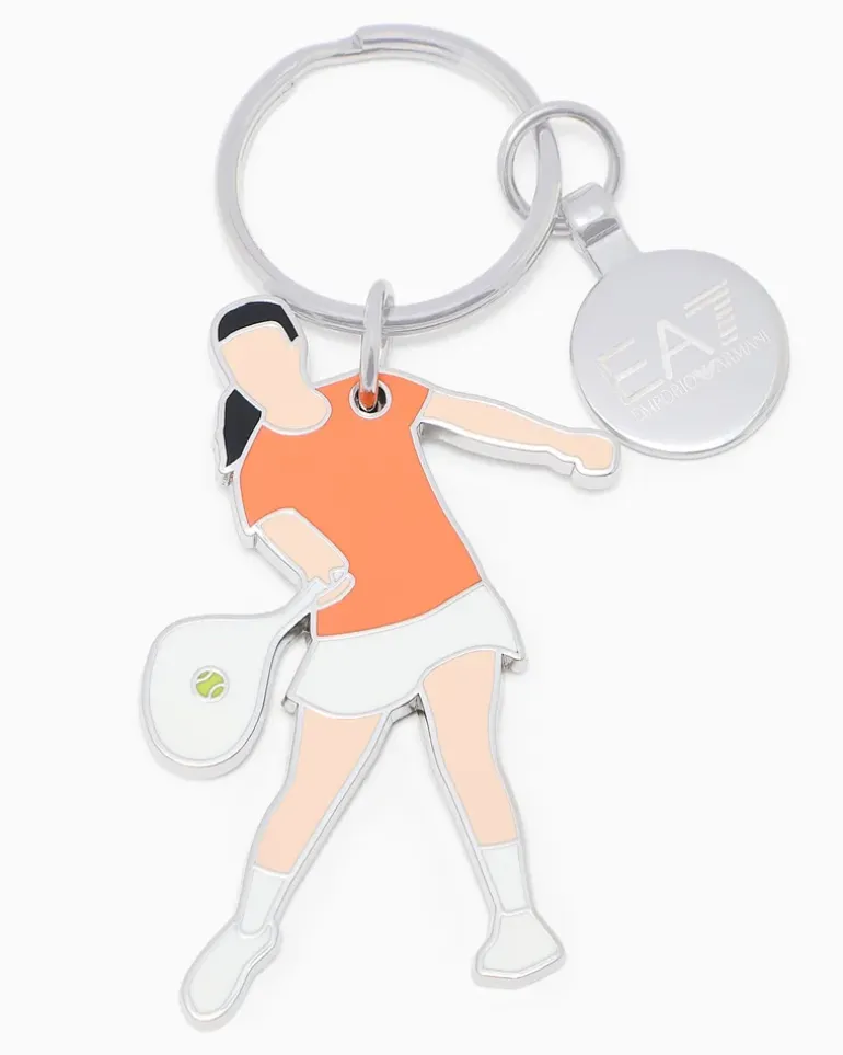 Internazionali BNL d’Italia Schlüsselanhänger in Form eines Tennisspielers Orange