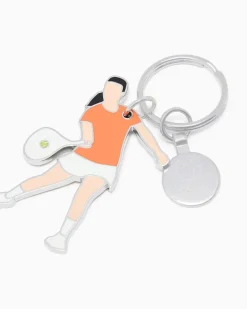 Internazionali BNL d’Italia Schlüsselanhänger in Form eines Tennisspielers Orange