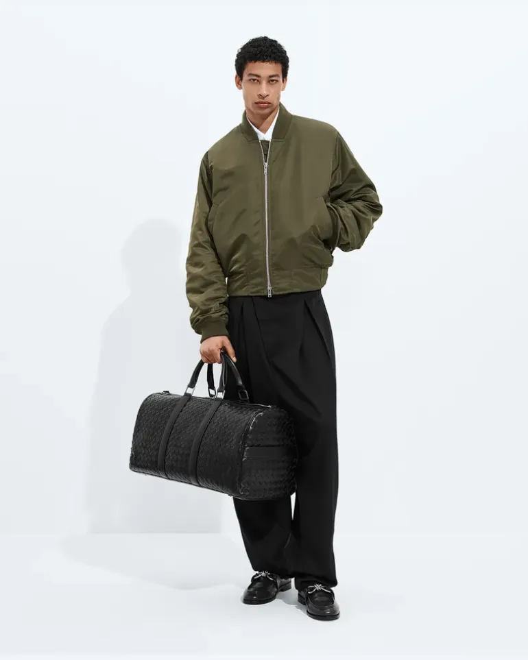 Intrecciato Reisetasche-Schwarz - Herren