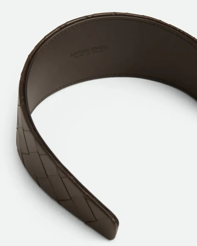 Intrecciato Stirnband-Braun - Unisex