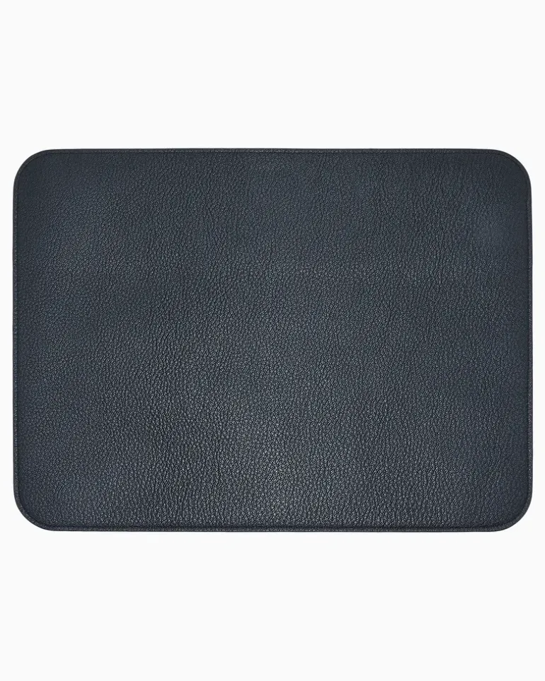 iPad-Hülle aus genarbtem Kalbsleder Schwarz