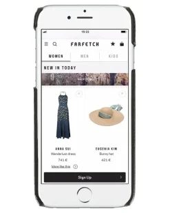 iPhone 7-Hülle mit Designer-Patch - Schwarz