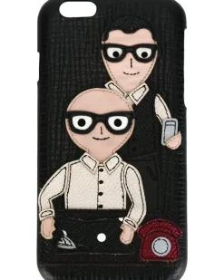 iPhone 6-Hülle mit "Designer"-Patch - Schwarz