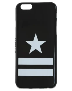 iPhone 6-Hülle mit Stern-Print - Schwarz