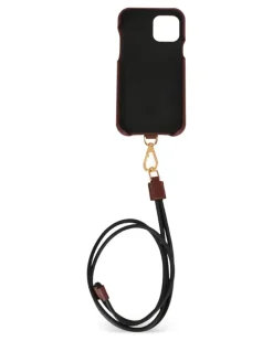 iPhone-Hülle mit Trageriemen - Braun